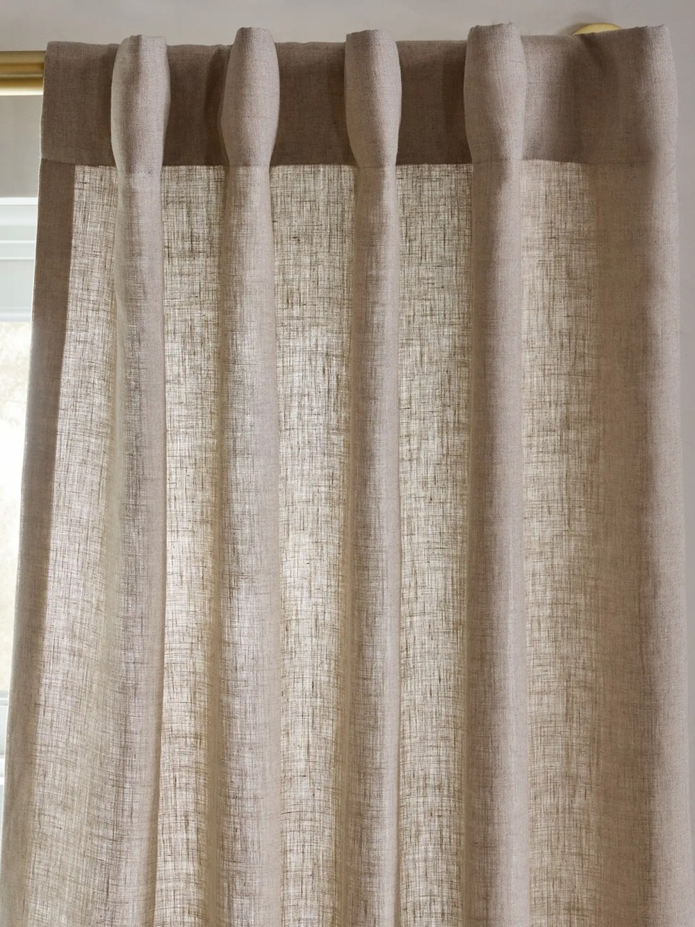 New! Quince European Linen Curtain - Picture 2 of 4